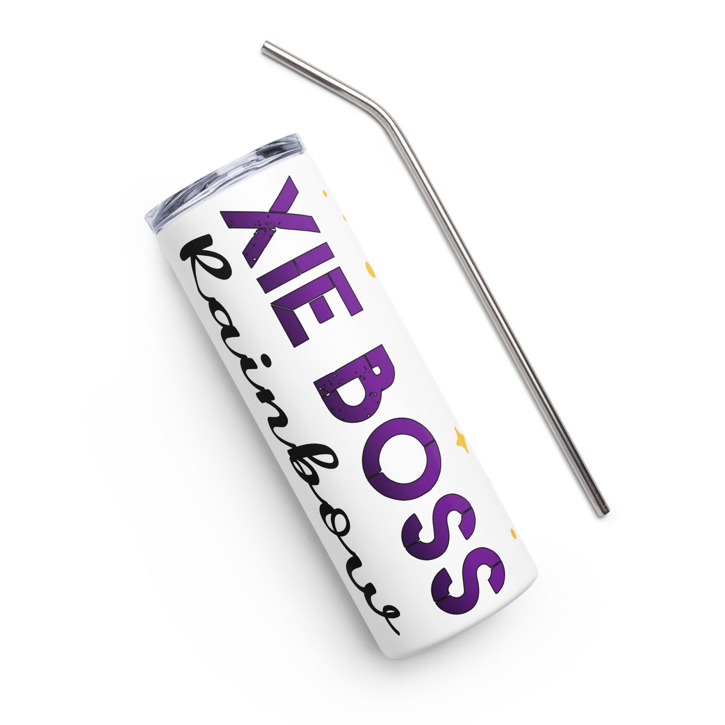 Personalized Boss Stainless Steel Tumbler - Galactic Flow