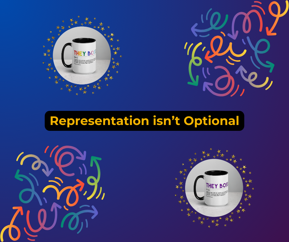 Representation is not optional graphic