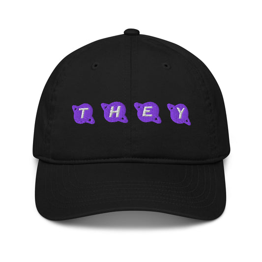 Custom Planet Pronoun Hat - Galactic Flow